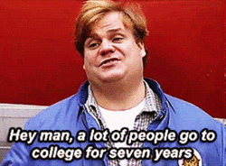 Chris Crosby Farley graduated from Marquette University with a degree in communication and theater in 1986.