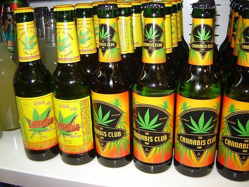 Weed-infused beer is also an actual thing.
Because smoking bud is soooo 2000. You can buy it commercially (maybe?) or google for a recipe.