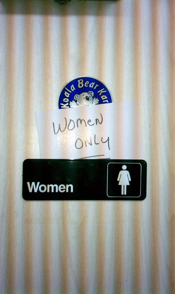 sign - Bear Women Only Women
