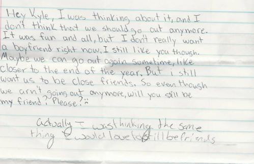 Hilarious Breakup Letters Written By Kids - Gallery | eBaum's World