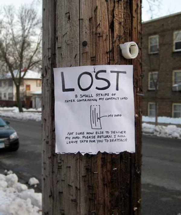 Epic Sarcastic Missing Signs