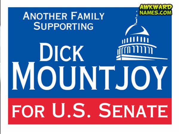 banner - Awkward Names.Com Another Family Supporting Dick minin Imountjoy For U.S. Senate