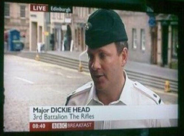 major dickie head - Live Edinbur Major Dickie Head 3rd Battalion The Rifles Dog Breakfast