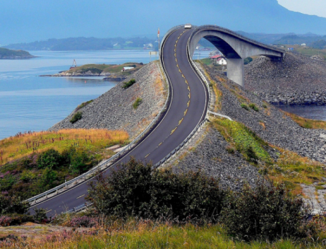 A real bridge in Norway.