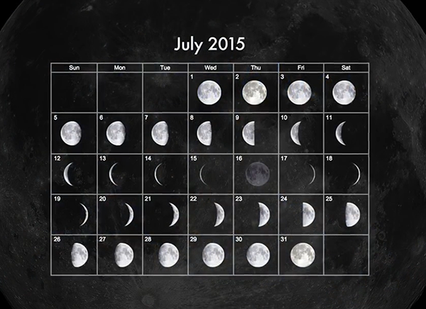 A blue moon is the second full moon in a calendar month. July had it’s first full moon on the Tuesday the 2nd.