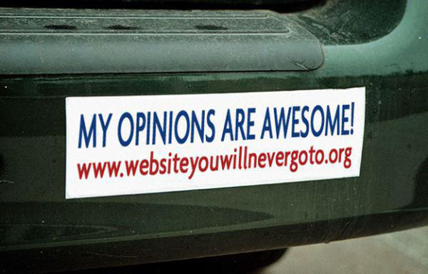funny bumper stickers - My Opinions Are Awesome!