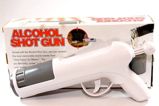 Alcohol Shot Gun
Now there's a way to literally have yourself a shot.