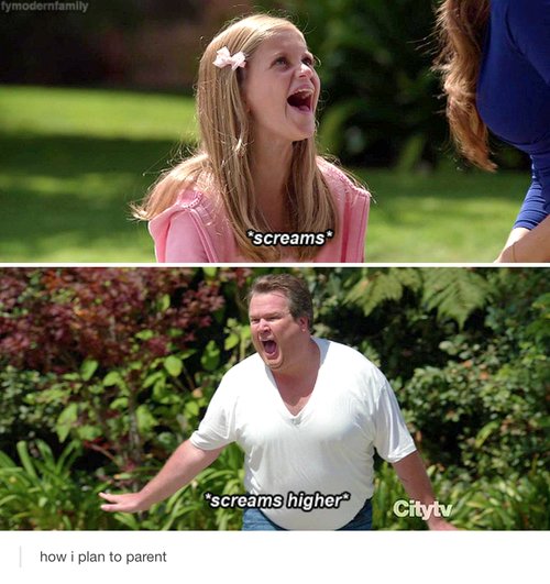 tumblr - me as a parent - Ty modern amin screams screams higher Citytv how i plan to parent