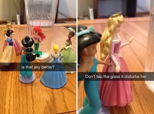 clever posts for snapchat - Is that any better? Don't tap the glass it disturbs her