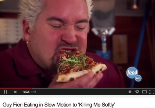 youtube guy fieri memes - food Hd 0 22 Guy Fieri Eating in Slow Motion to "Killing Me Softly