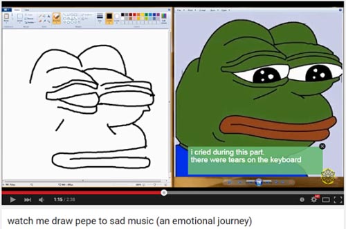 youtube draw feelsbadman - i cried during this part. there were tears on the keyboard 115230 ooo watch me draw pepe to sad music an emotional journey