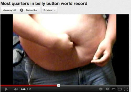 youtube abdomen - Most quarters in belly button world record nlazenby101 Subscribe 2 videos O Ooo