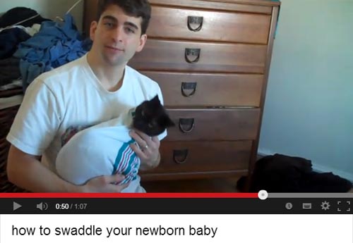 youtube sitting - Ddddd how to swaddle your newborn baby