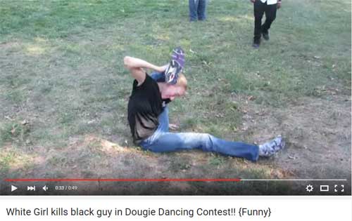 youtube grass - 032649 Ook White Girl kills black guy in Dougie Dancing Contest!! {Funny