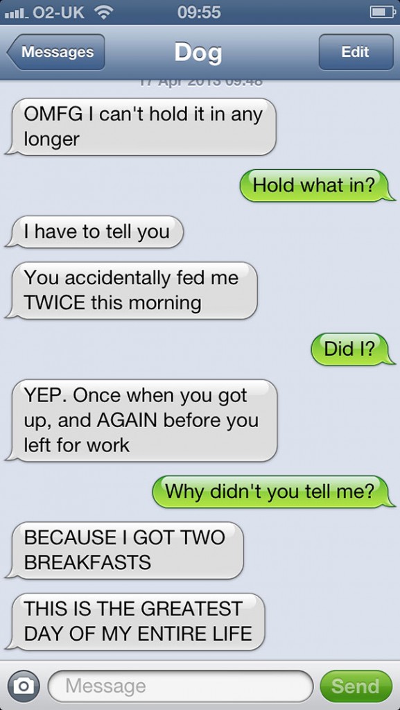 If Your Dog Could Text, Your Conversations Would Have Been Like This