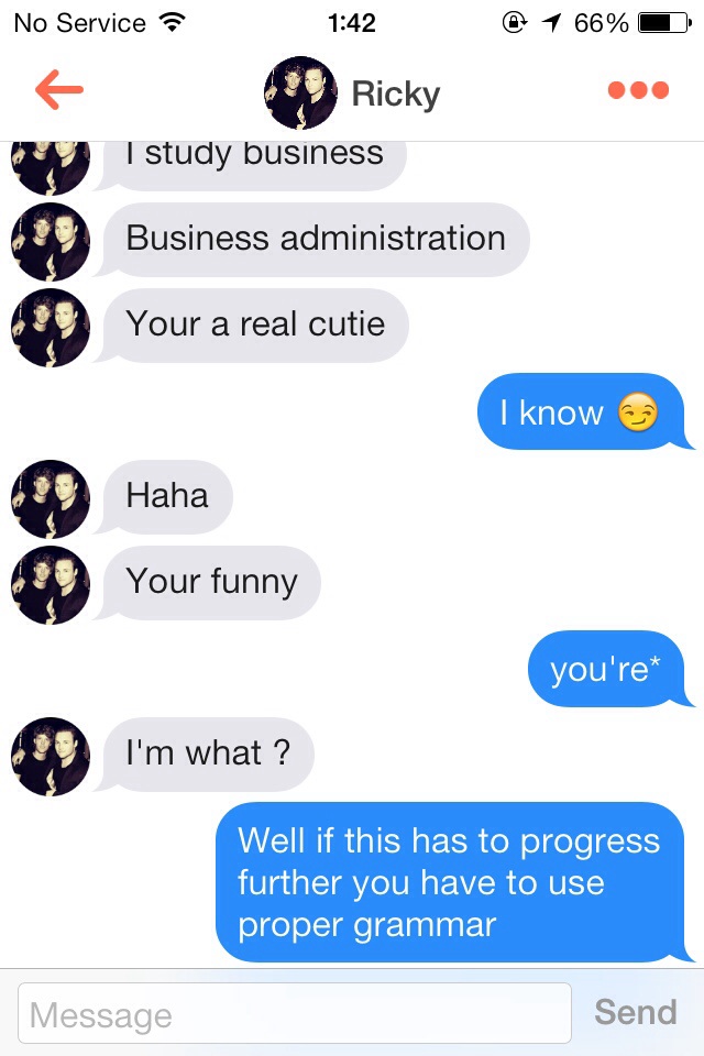 Tinder Grammar Nazis