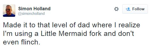 parenting jack maynard racist and homophobic tweets - Simon Holland Made it to that level of dad where I realize I'm using a Little Mermaid fork and don't even flinch.