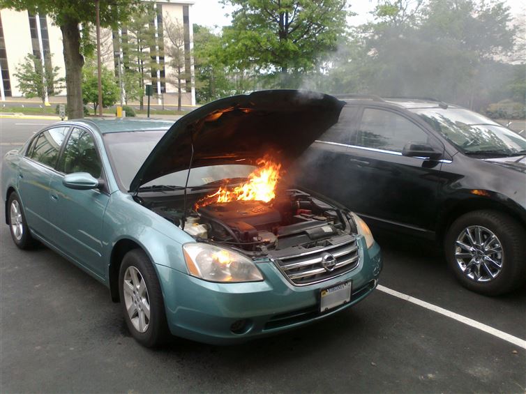 gta car on fire