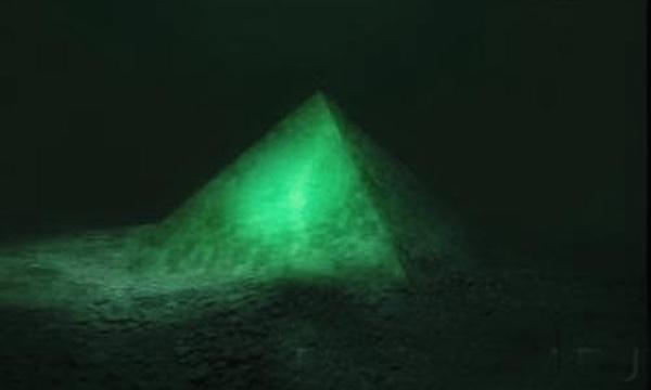 Scientists have been baffled by this one for a while. In 1990, scientists using sonar discovered two giant pyramids, both about 6,000 feet under the ocean. The pyramids are made of some sort of smooth glass, and are estimated to be even bigger than the pyramid of Cheops in Egypt. 