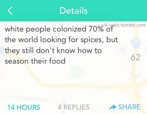 aristotle pronounced like chipotle - Details vikyaks.tumblr.com white people colonized 70% of S. the world looking for spices, but they still don't know how to season their food 14 Hours 4 Replies