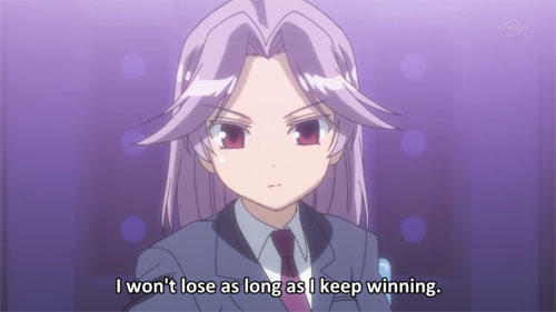 Saki Miyanaga - I won't lose as long as I keep winning.