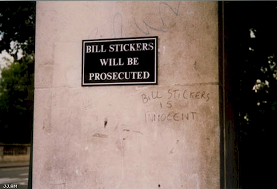 bill stickers will be prosecuted - Bill Stickers Will Be Prosecuted Bill Stickers Is Innocent Jj.Am
