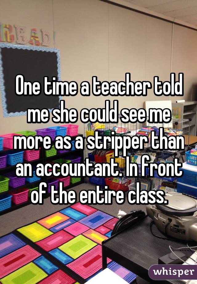 whisper - interior design - One time a teacher told me she could see me more as a stripper than an accountant. In front of the entire class Mo whisper