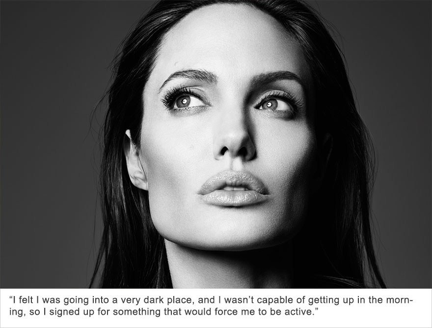 Angelina Jolie, Depression.