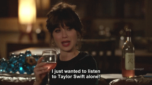Listening to that TSwift song you know makes you cry every time