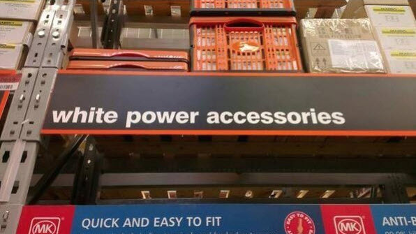 accidental racism - white power accessories ma Quick And Easy To Fit Mk AntiE