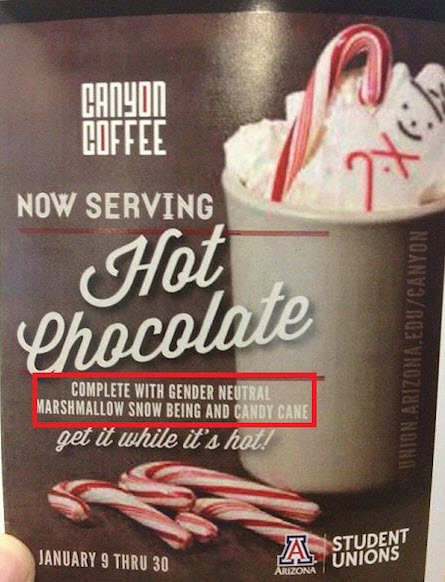 cream - Canyon Coffee Now Serving Hot Chocolate Union Arizona.EduCanyon Complete With Gender Neutral Marshmallow Snow Being And Candy Cane get it while it's hot! January 9 Thru 30 Student Unions Arizona