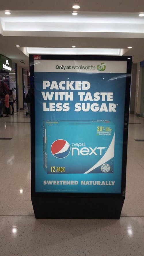 hilarious design fails - Only at Woolworths Packed With Taste Less Sugar pepsi next 12 Pack Sweetened Naturally