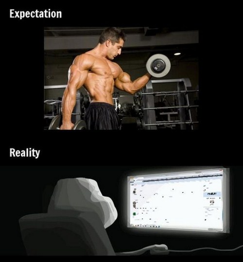 only biceps training - Expectation Reality