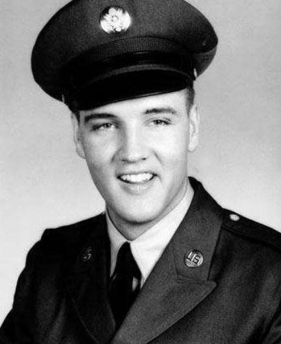 Elvis Presley.
As Elvis Presley was becoming the most successful rock and roll artist in the world, he was inducted into the US Army in 1958. He was stationed in Friedberg, Germany, where he was introduced to a lovely lady called Priscilla. He gave away his Army pay to charity and donated television sets to his base before being honorably discharged.