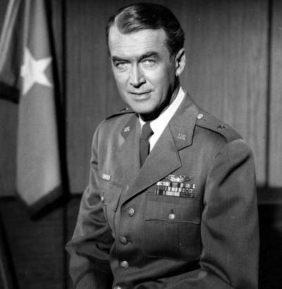 James Stewart.
After being rejected from the Army because he was underweight, James Stewart bulked up enough to successfully enlist. He was the first American actor to serve in WWII.