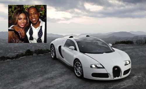 The $2 Million Bugatti Grand Sport - Gifted to Jay-Z. As if being married to Beyonce isn't a gift enough, the singer bought husband Jay-Z a Bugatti Grand Sport worth $2 Million. Damn.