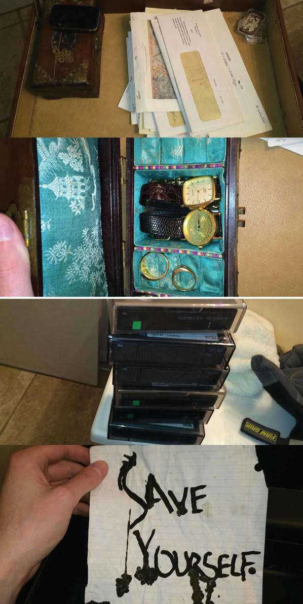 This person found an old briefcase containing money, silver, video tapes and an incredibly eerie letter that read "Save Yourself."