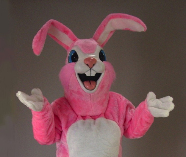 During his 2004 North American tour, Bowie was followed around by a 5’3″ pink bunny. The bunny would show up in front row at every show.