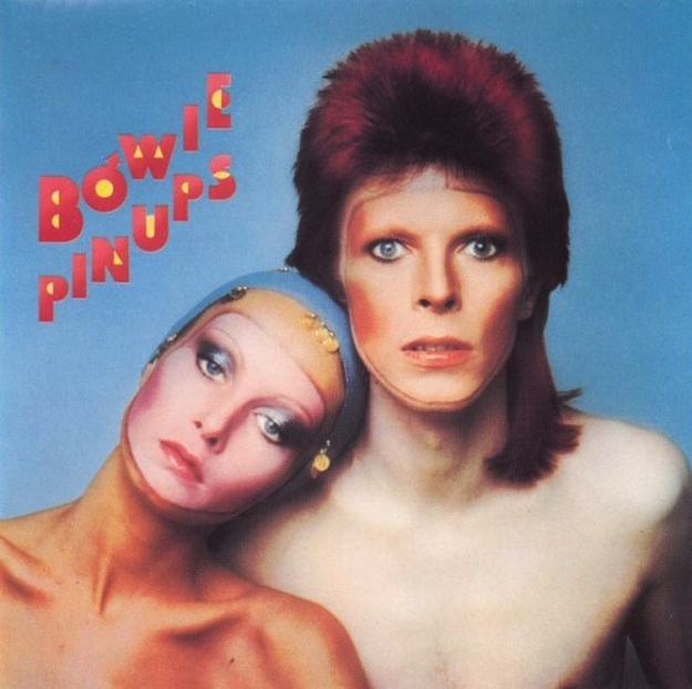 His 1973 album Pinups featured famed 60’s super model “Twiggy” on the cover with Bowie.