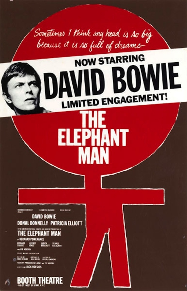 He starred in a broadway production of The Elephant Man in 1980.