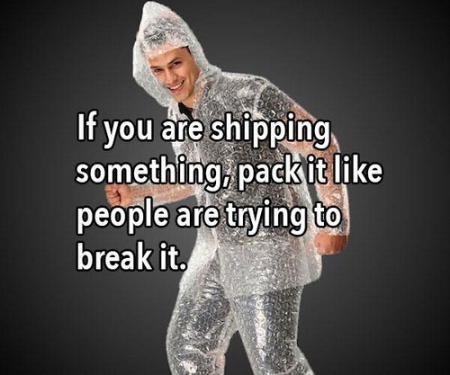 lake processing - If you are shipping something, packit people are trying to break it.