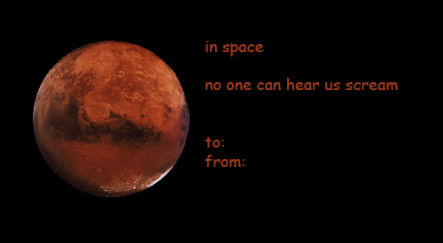 moon - in space no one can hear us scream to from