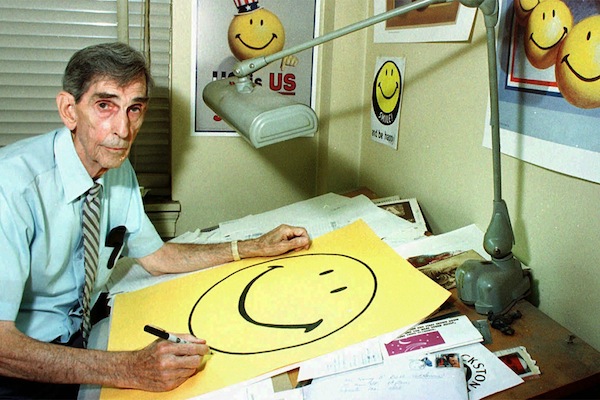 Inventor of the Smiley Face Didn't Copyright Design: Harvey Ball never considered it a fuck up. He died happy in 2001 at the age of 79, but he probably would've died happier if he had secured a copyright to his iconic smiley face in 1963.