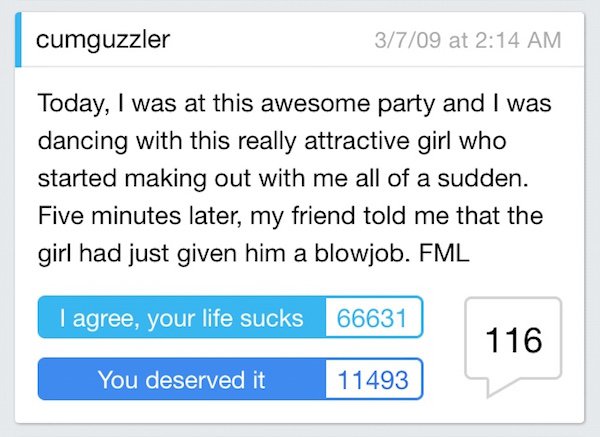 'FML' Is one Way To Feel Better About Your Terrible Day