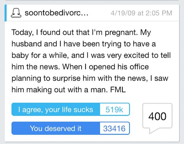 'FML' Is one Way To Feel Better About Your Terrible Day