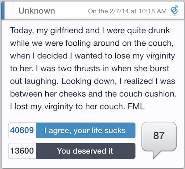 'FML' Is one Way To Feel Better About Your Terrible Day