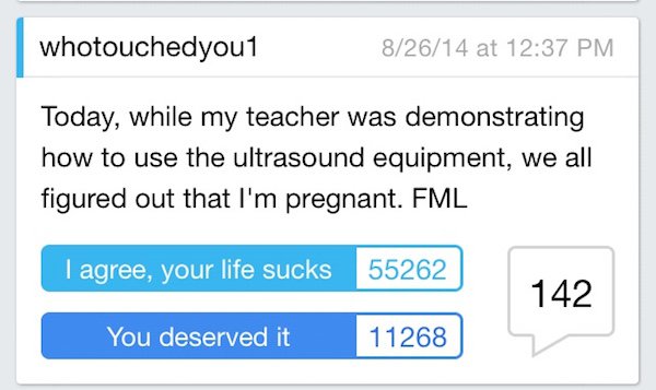 'FML' Is one Way To Feel Better About Your Terrible Day