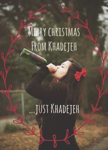 christmas card alone - Frry Christmas From Khadejeh ... Just Khadejeh V