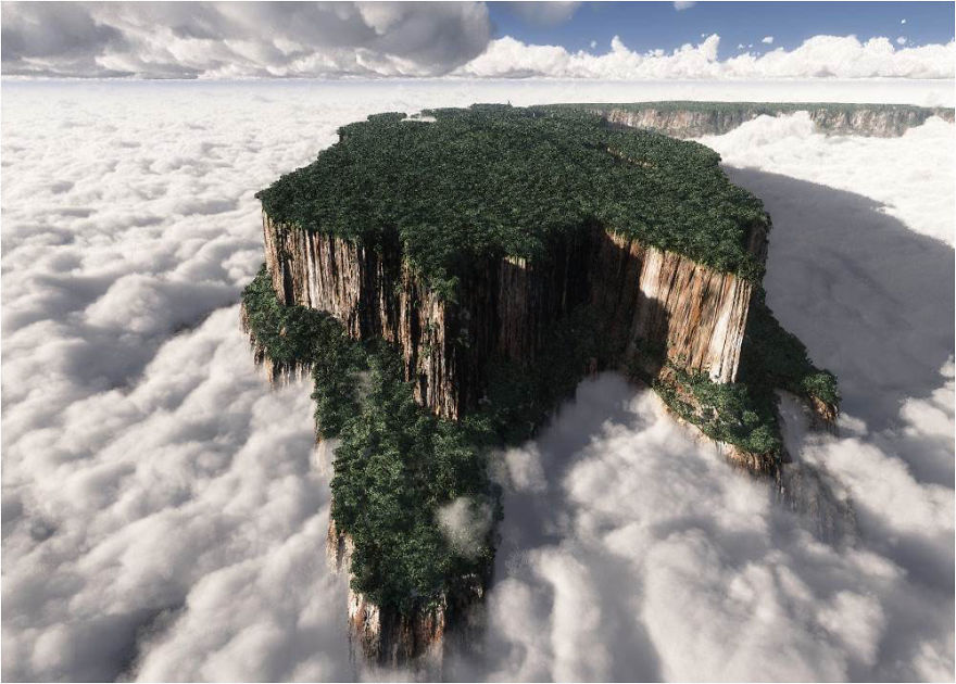 Monte Roraima located in Eastern Venezuela