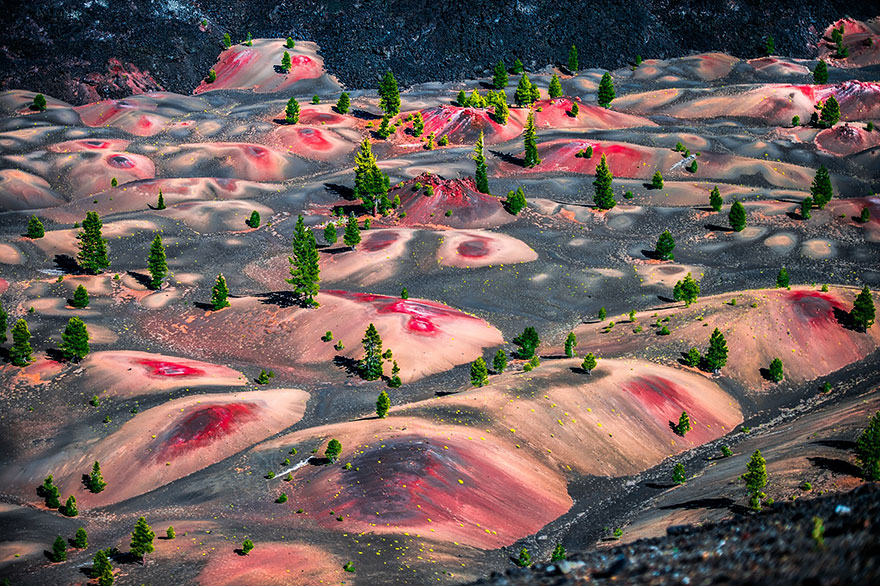 Painted Dunes, Lassen Volcanic National Park in California, USA